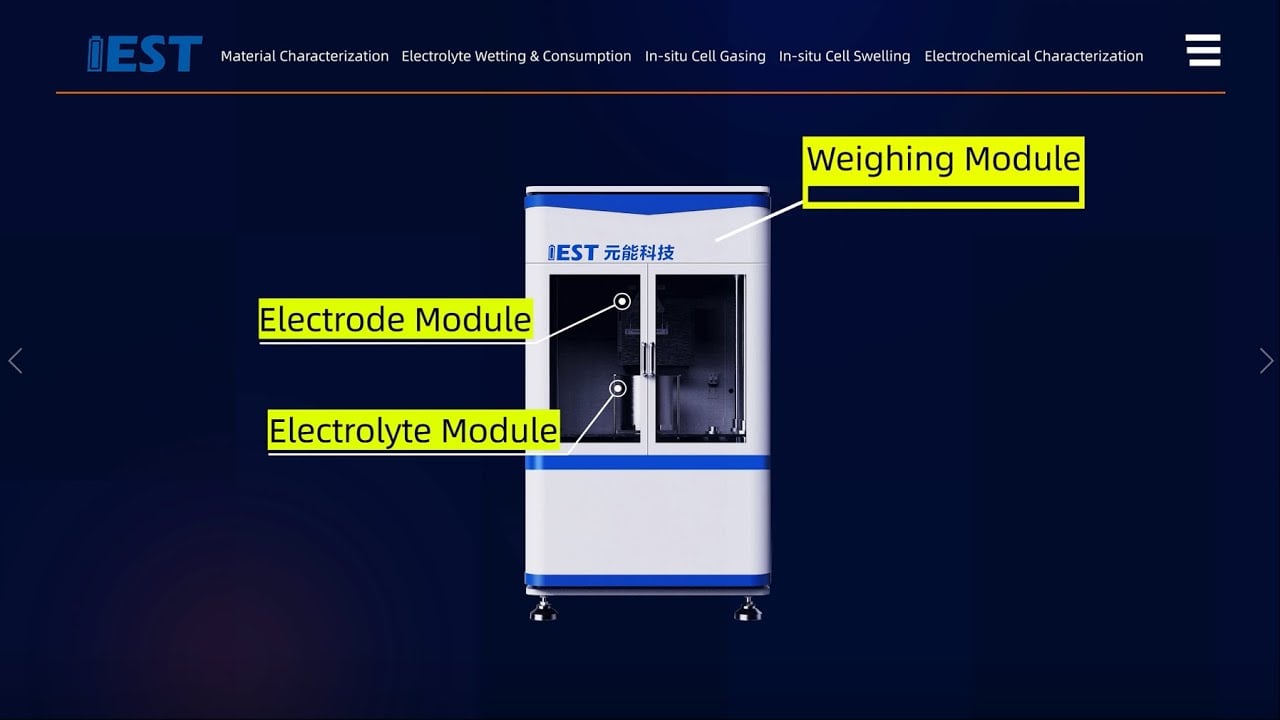 IEST Electrolyte Wetting Testing System - Gravimetry Method