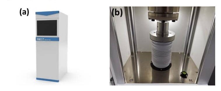 Research on Correlation Between Cathode Powder Resistance and Electrode Resistance 1 IEST PRCD1100 powder resistance and compaction density tester appearance and structure diagram used for cathode powder battery testing at pressures up to 200MPa