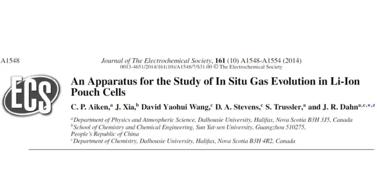 An Apparatus for the Study of In Situ Gas Evolution in Li-ion Pouch Cells