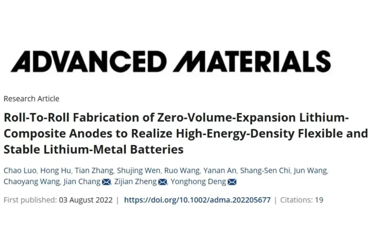 Roll‐To‐Roll Fabrication of Zero‐Volume‐Expansion Lithium‐Composite Anodes to Realize High‐Energy‐Density Flexible and Stable Lithium‐Metal Batteries