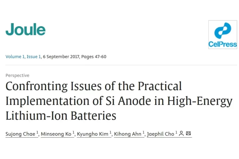 Application Analysis of Si Anode in High Energy Density Lithium-ion Batteries