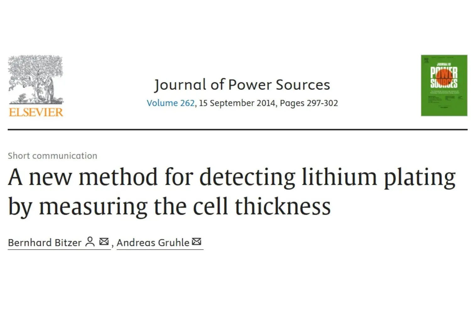 Detecting Lithium Plating In Battery Cells By Measuring Swelling Thickness