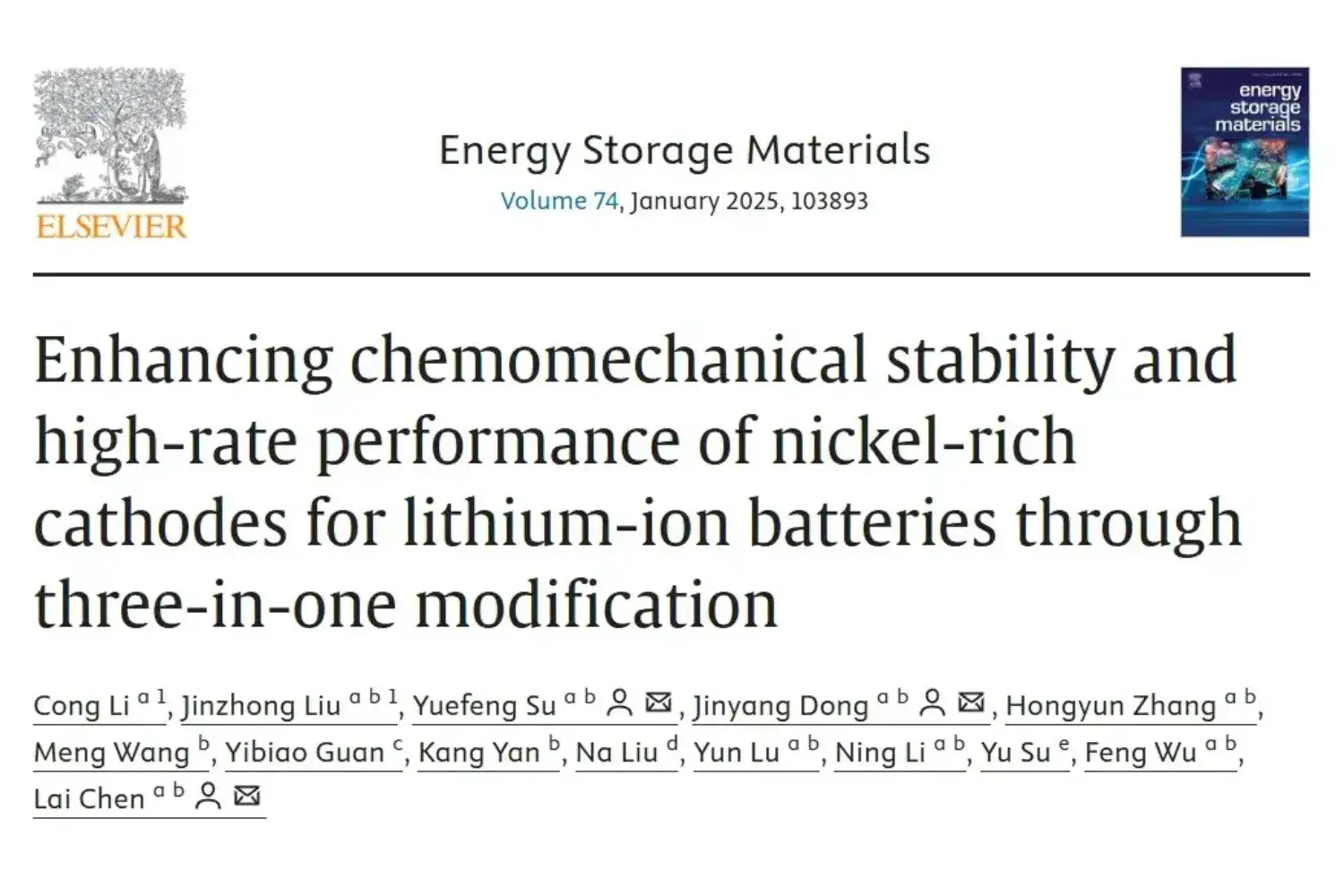 Single Particle Mechanics SPFT Powder Conductivity PRCD Combine To Facilitate The Development Of High nickel Cathode Materials With Stability And High rate Performance