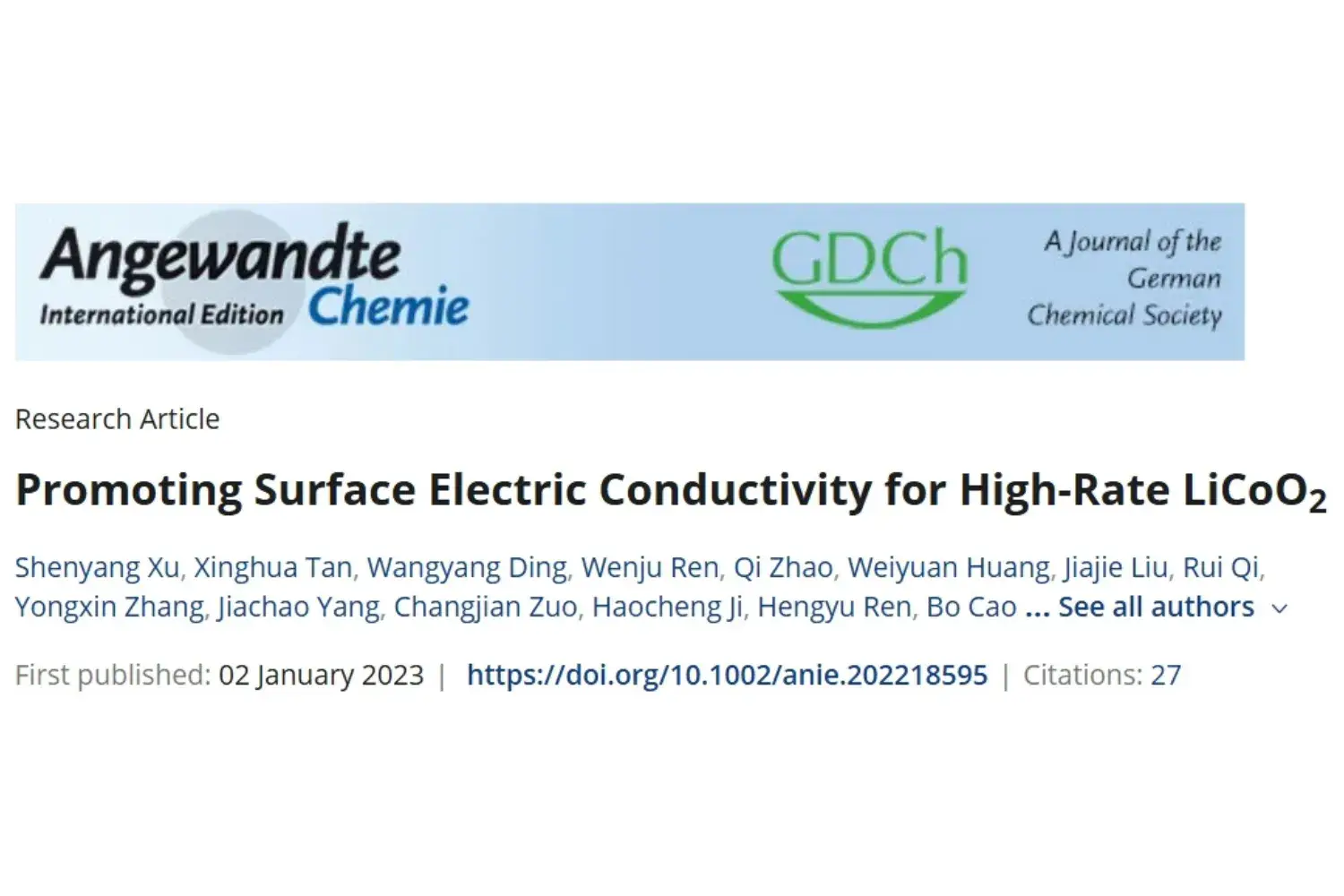 Promoting Surface Electric Conductivity for High-Rate LCO Material
