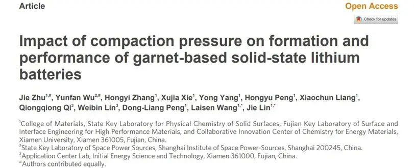 Impact of Compaction Pressure On Formation and Performance of Garnet-based Solid-state Lithium Battery