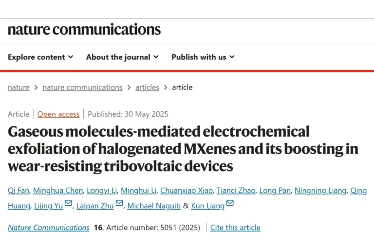 Gaseous Molecules-mediated Electrochemical Exfoliation of Halogenated MXenes and its Boosting in Wear-Resisting Tribovoltaic 1 Gaseous Molecules-mediated Electrochemical Exfoliation of Halogenated MXenes and its Boosting in Wear-Resisting Tribovoltaic