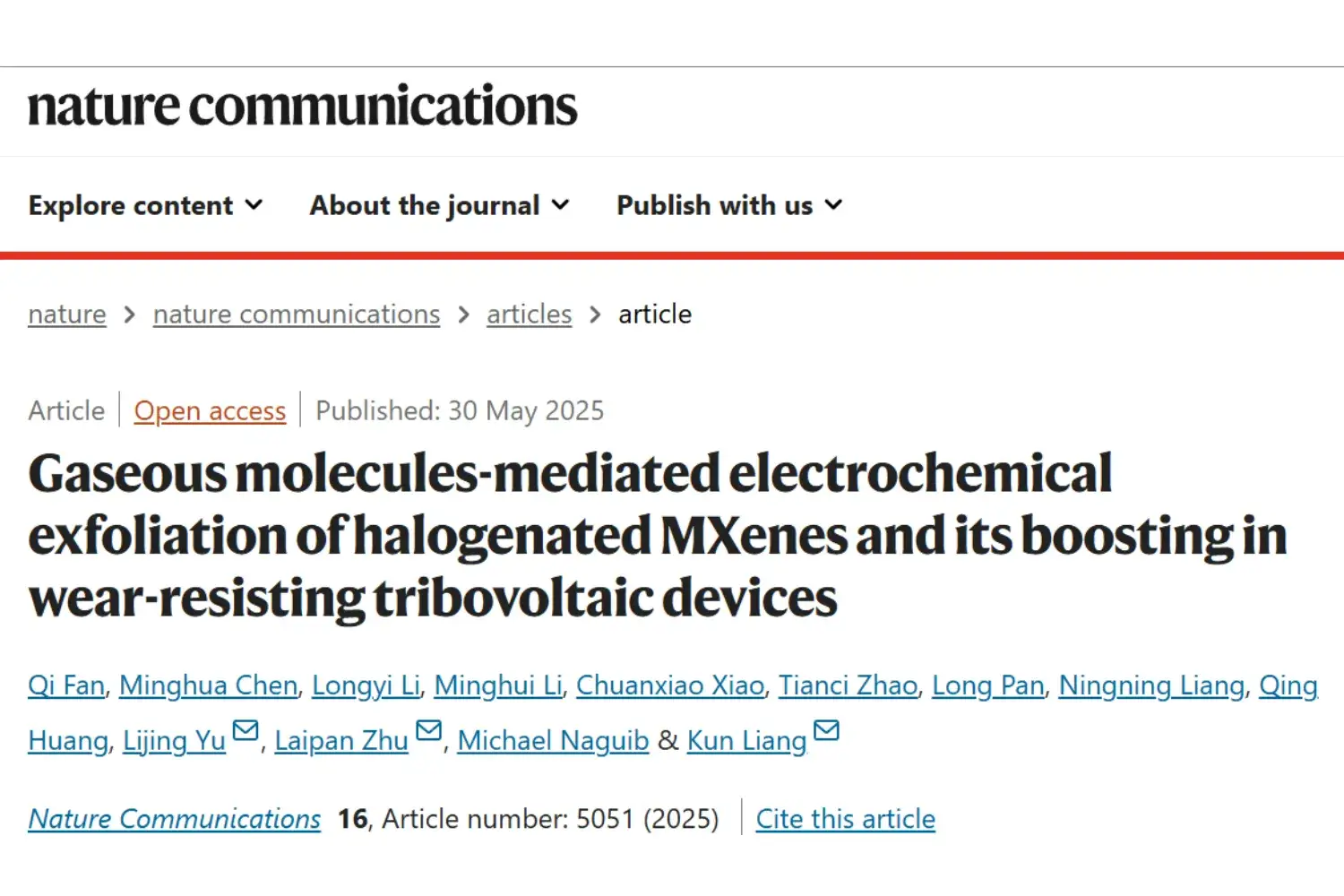 Gaseous Molecules-mediated Electrochemical Exfoliation of Halogenated MXenes and its Boosting in Wear-Resisting Tribovoltaic