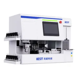 IEST Lab-sclae Automatic Coin Cell Assembly Machine-CAAS1000 (1) IEST CAAS1000 lab-scale automatic coin cell assembly machine integrated in single-station glovebox, 1-10 cells batch capacity, ±0.4mm concentricity