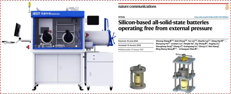 IEST SEMS Characterization Solutions Enable Groundbreaking Research Pressure-Free Silicon-based Anode Achieves 1000 Stable Cycles in All-Solid-State Batteries