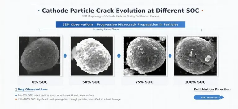 Crushing Strength Evolution of NCM Cathode Particles at Different SOC 29 Figure 1. SEM images of cathode particles under different SOCs