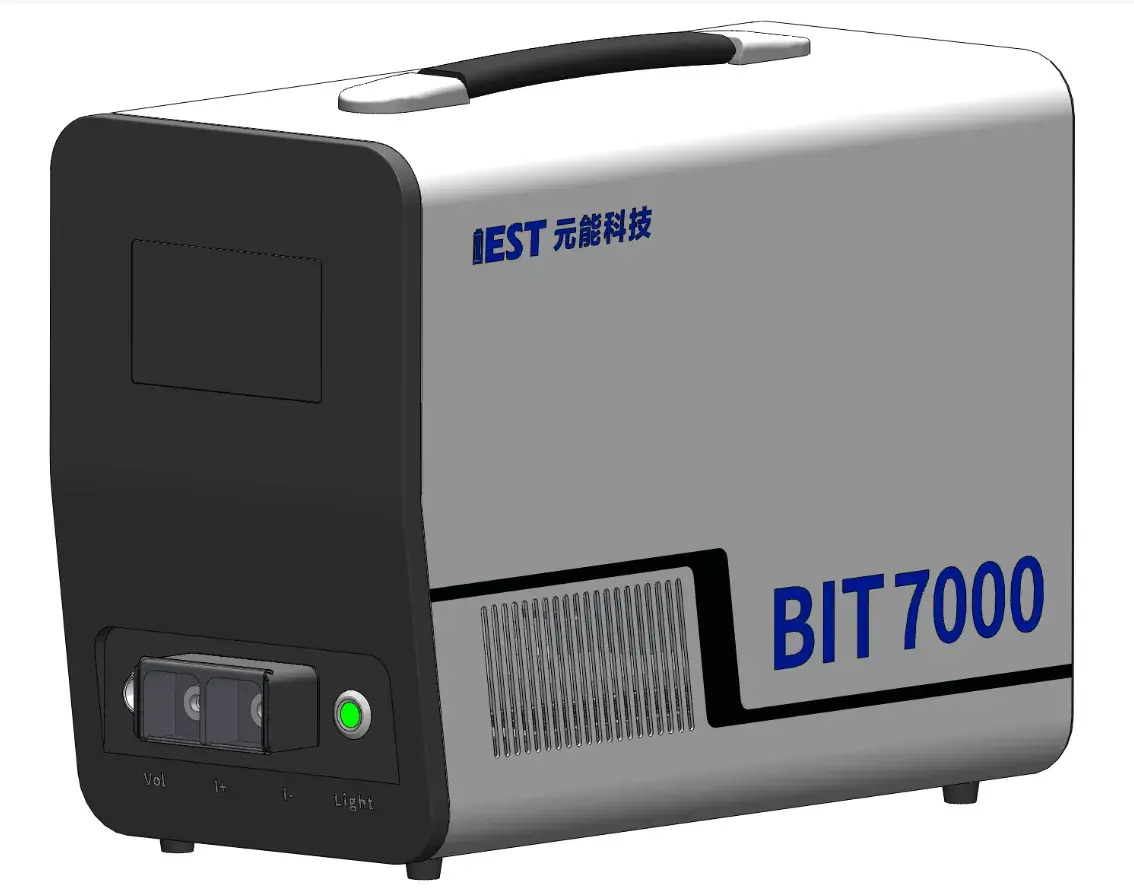 Real-Time EIS Evolution During Battery Nail Penetration 5 The IEST BIT7000 battery impedance tester, covering a test frequency range of 20 kHz to 10 mHz, used throughout this study to acquire real-time impedance data at the 10 Hz characteristic frequency.