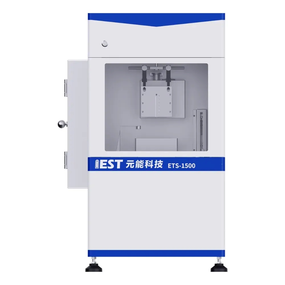 IEST Electrode Electrolyte Wetting Test System(EWS/ETS/CHT/GDT) 3 IEST ETS-1500 electrode wettability tester using the weight method for evaluating battery electrode electrolyte infiltration performance.