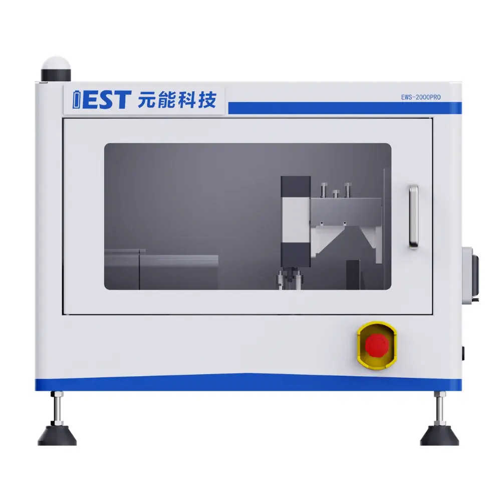 IEST Electrode Electrolyte Wetting Test System(EWS/ETS/CHT/GDT) 2 IEST EWS-2000PRO Electrode Wettability Tester by IEST Instrument: high-precision benchtop analyzer utilizing the optical capillary method and enclosed test chamber to evaluate dynamic electrolyte wetting kinetics, liquid level absorption, and porous electrode wettability performance.