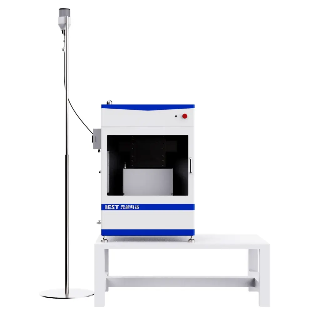 IEST Electrode Electrolyte Wetting Test System(EWS/ETS/CHT/GDT) 4 IEST GDT Series jelly roll wettability tester using the gravimetric weight method to evaluate electrolyte infiltration in battery bare cells.